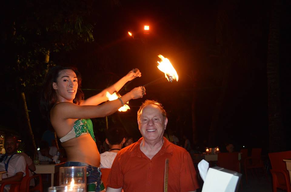 Fire dancer and Me