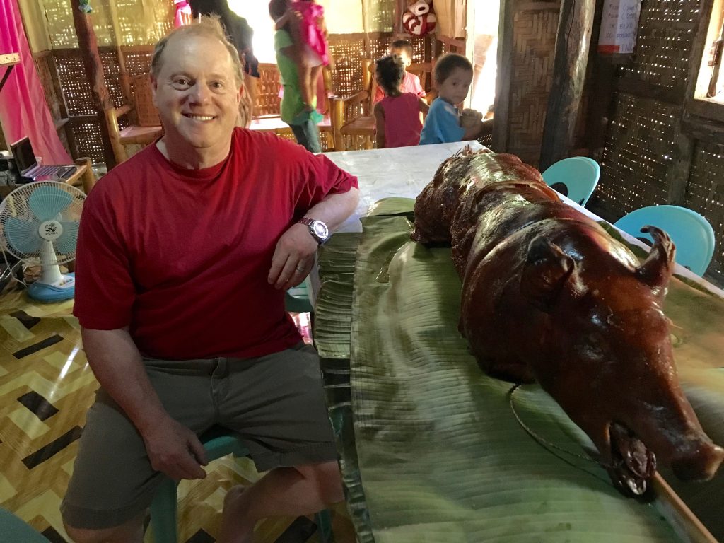 Me and my lechon friend.